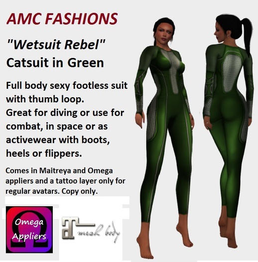AMC Wetsuit Rebel Green