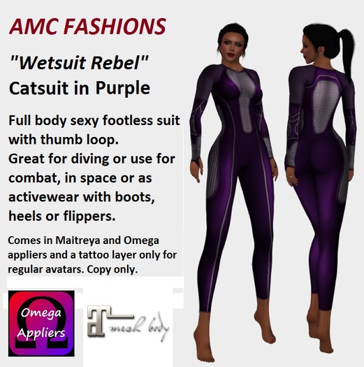 AMC Wetsuit Rebel Purple