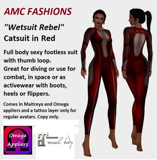 AMC Wetsuit Rebel Red