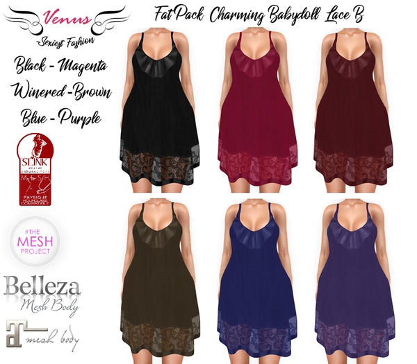 ~Vs~ Charming Babydoll B Colors FATPACK