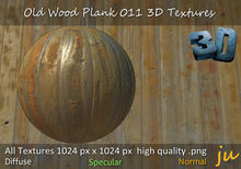 JU Old Wood Plank 011 3D Textures Full Perm