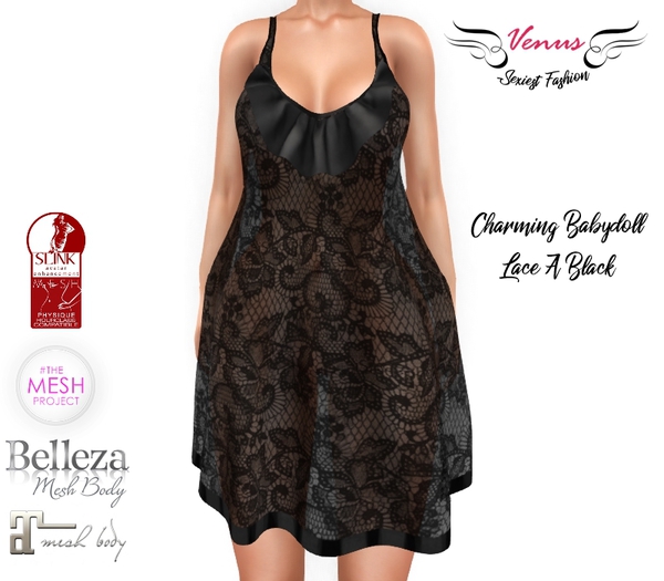 ~Vs~ Charming Babydoll A Black