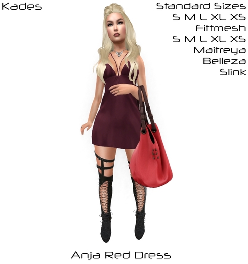 Kades - Anja Red Dress