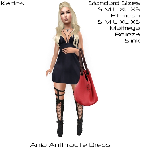 Anja Anthracite Dress