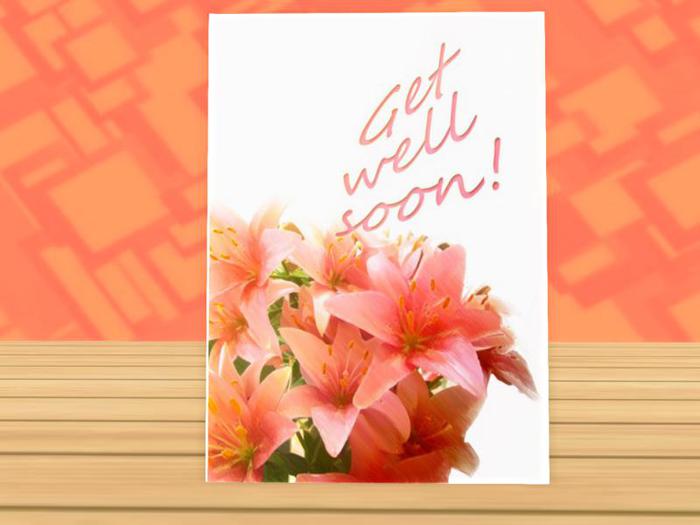MagDilly, Get Well Soon Flower Card