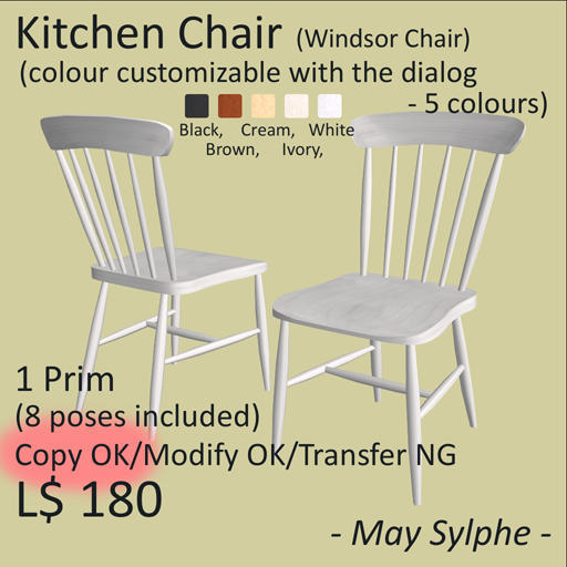 - May Sylphe - Kitchen Chair