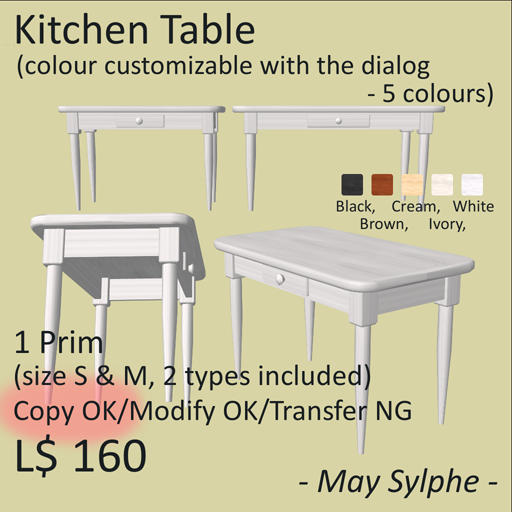 - May Sylphe - Kitchen Table
