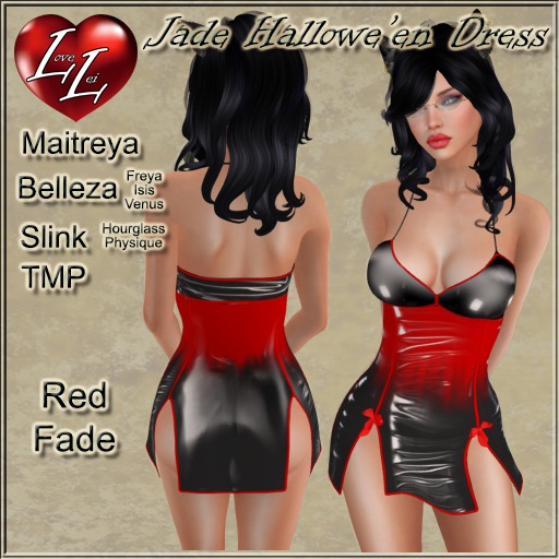 !:LL:! Jade Dress Red Fade