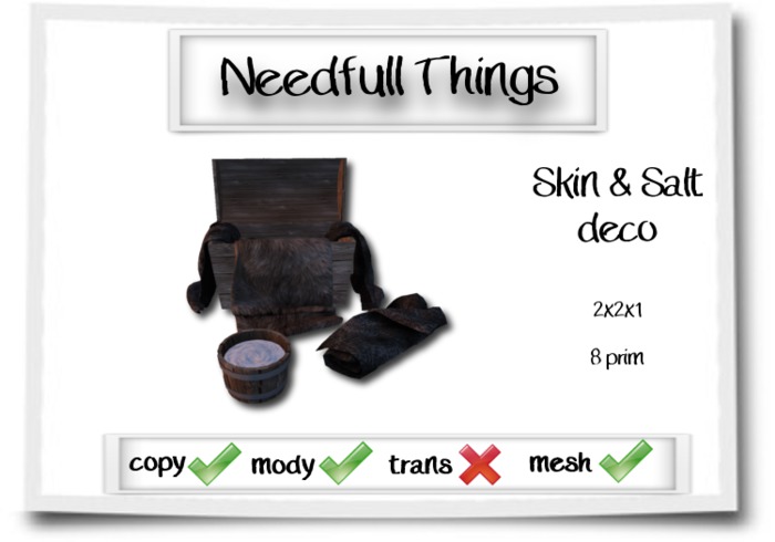 Needfull Things - Skin & Salt deco.
