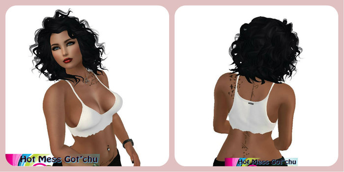 Razor/// Ripped Half Tank - PHYSIQUE - White - Rare