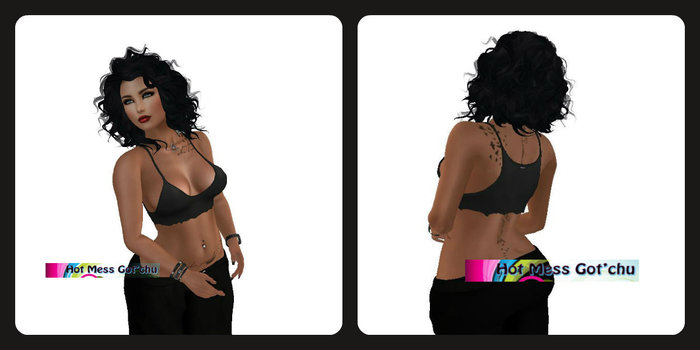 Razor/// Ripped Half Tank - PHYSIQUE - Black - Rare