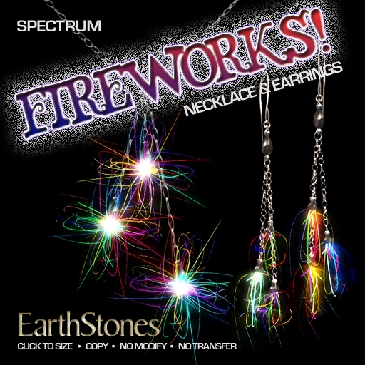 EarthStones Fireworks! Jewelry Set - Spectrum (BOX)