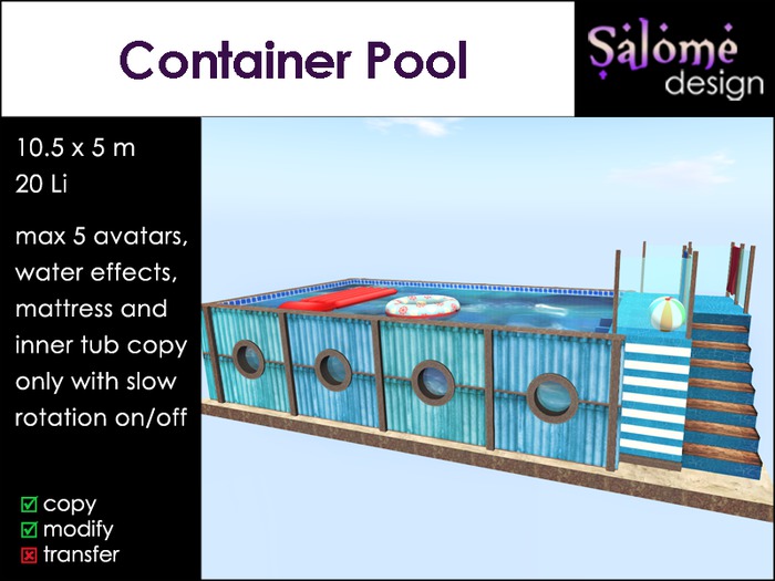 Container Pool - great for small parcels