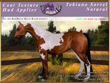*E* RealHorse Coat Texture HUD [BOXED]  Tobiano Sorrel Natural