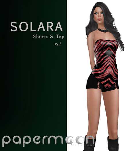 PaperMoon- SOLARA Shorts & Top - Red