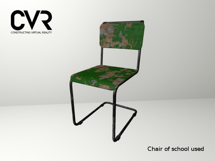 Chair of school used (scripted)