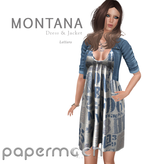PaperMoon- Montana Dress & Jacket - Letters