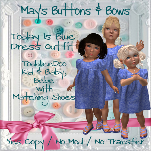 MBB * Today Is Blue Dress Outfit (K,B&Bebe)