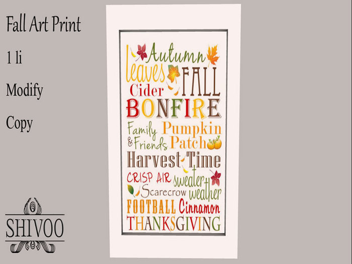 .::. SHIVOO ::. Fall Art - Print 8