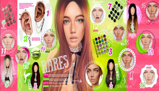 #4 --- [S] - HAIRS - blondes pack