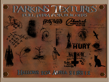 Parkins Textures - Hallows Set - 20x Full Perm Alphas 512x512, Tattoo, Wall Tattoo, Halloween, Gothic, Decoration, Words