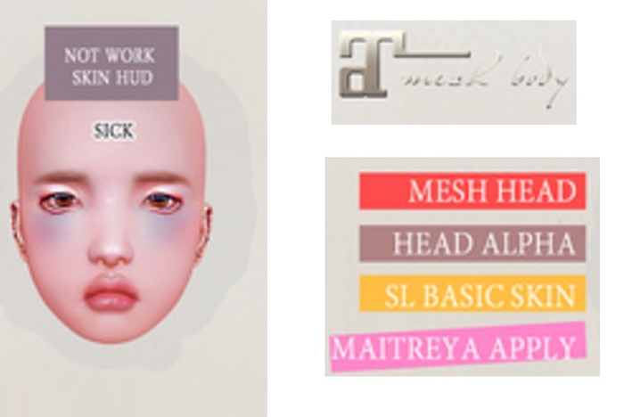 . offbeat . Mesh Head Gacha : Hannah (sick) Boxed