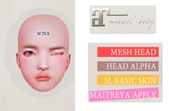. offbeat . Mesh Head Gacha : Hannah (wink) Boxed