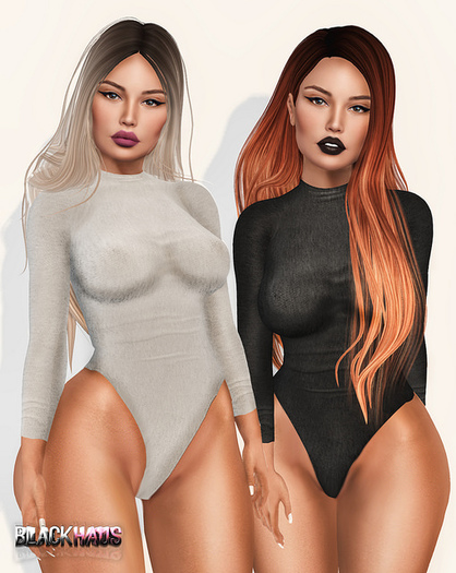 BLACK HAUS - Jam Bodysuit White w/ appliers SLINK, MAITREYA, OMEGA