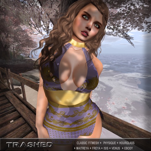 <T>Goddess Dress_GRAPE  