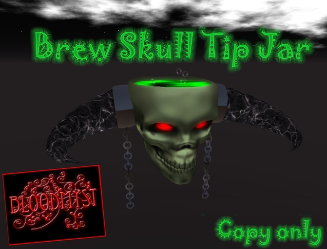 Brew Skull Tip jar