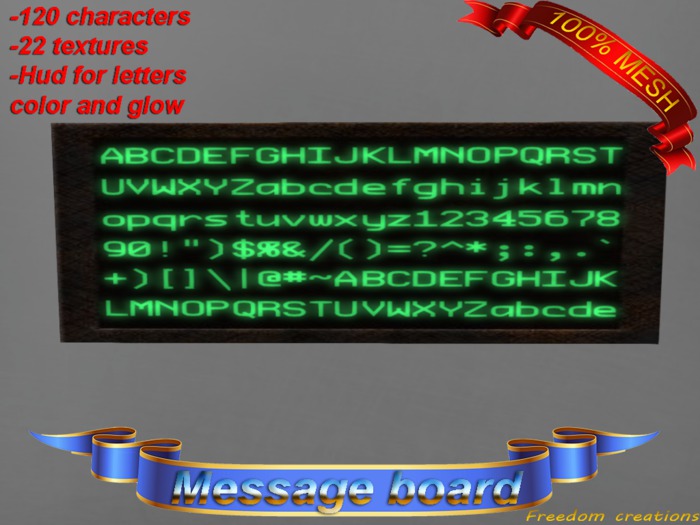 Mesh message board-Freedom creations