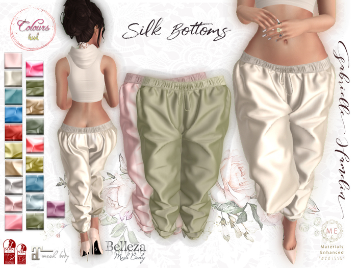 .::Pretty Silk Bottoms::. Colours Silk
