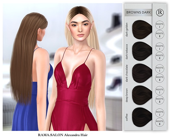 RAMA.SALON - Alexandra Hair 'BROWNS DARK'