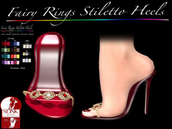! !SSD Gatcha ~ Fairy Rings Stilettos ~ Ifrit COMMON 2