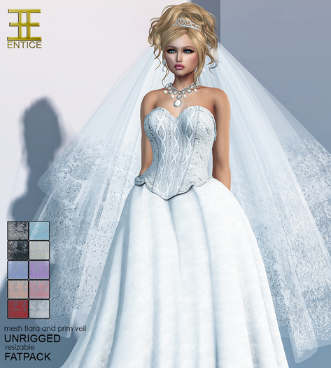 Entice - One & Only Veil & Tiara - FATPACK