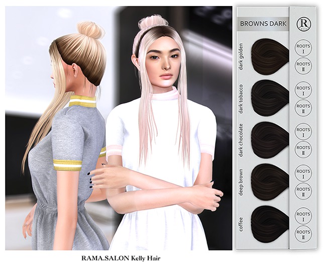 RAMA.SALON - Kelly Hair 'BROWNS DARK'