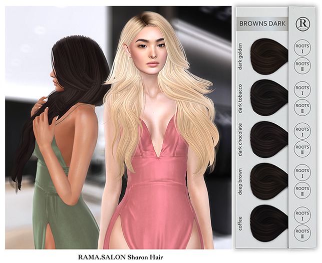 RAMA.SALON - Sharon Hair 'BROWNS DARK'