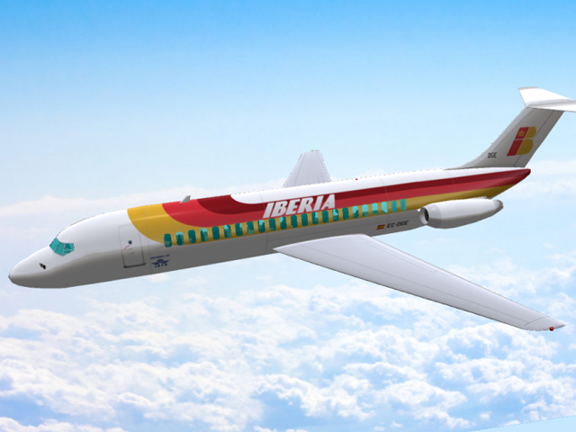 Iberia DC-9 Airplane