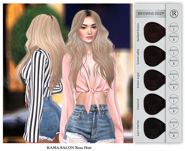 RAMA.SALON - Rose Hair 'BROWNS DEEP'