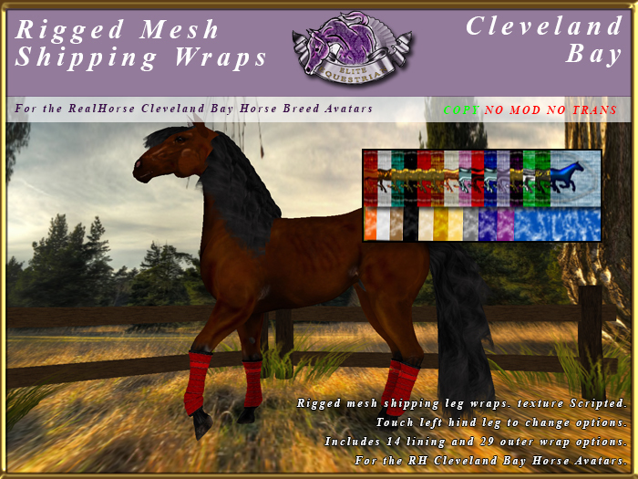 *E* Rigged Mesh Shipping Wraps [BOXED] RH Cleveland Bay