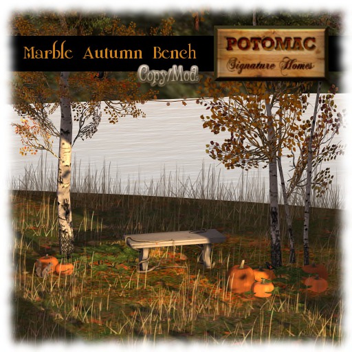 Marble Autumn Bench