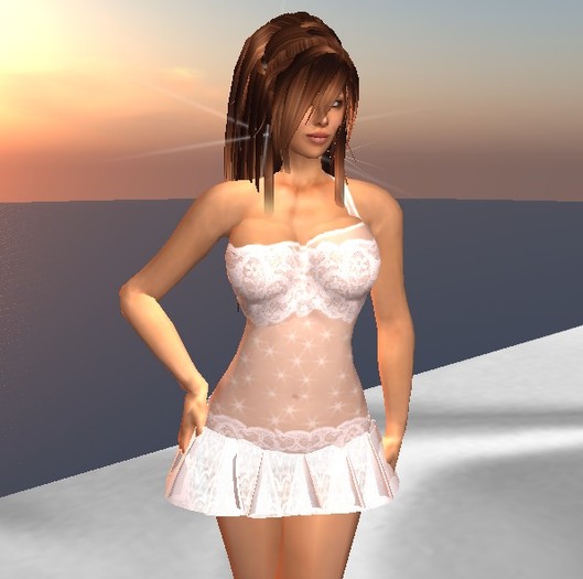Relance F58 - Vestido Renda Branco