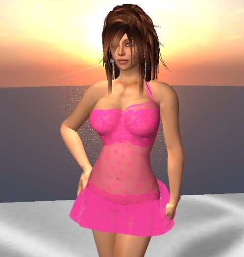 Relance F58 - Vestido Renda Rosa