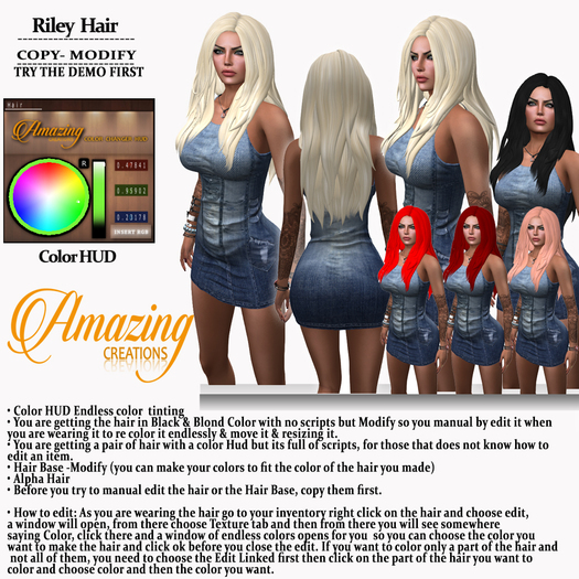 AmAzINg CrEaTiOnS Riley Hair