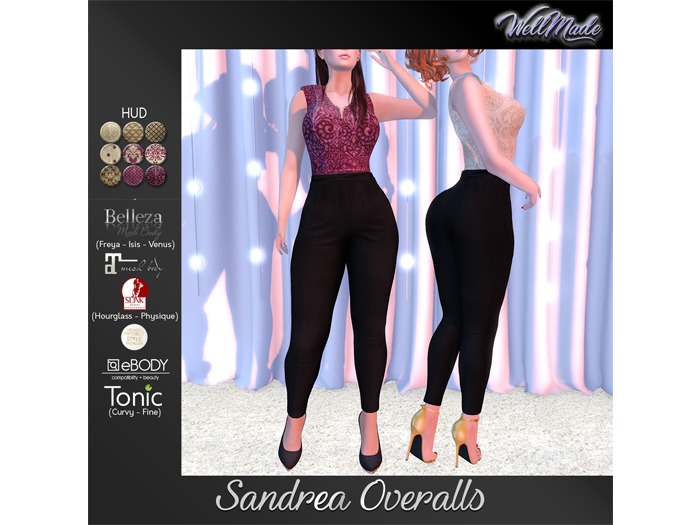 [WellMade] Sandrea Overalls