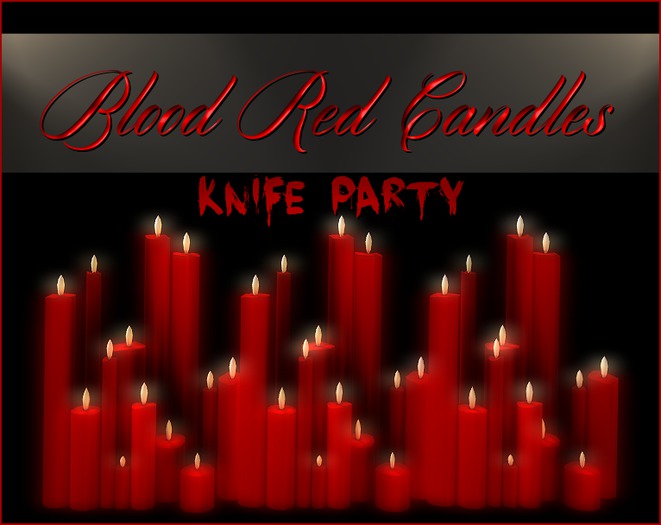 Second Life Marketplace Blood Red Candles
