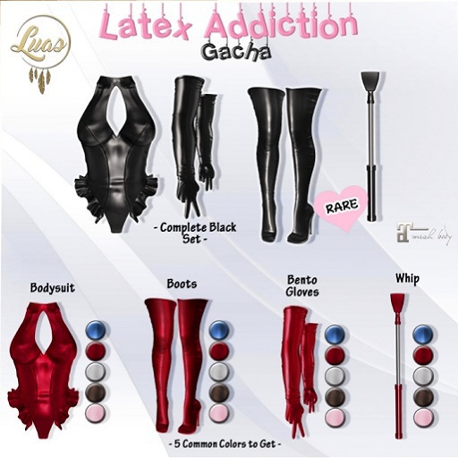 Luas Latex Addiction Gloves Blue