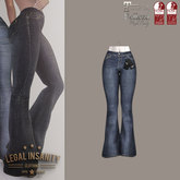 Legal Insanity - Cara flared jeans BLUE
