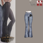 Legal Insanity - Cara flared jeans LIGHT BLUE