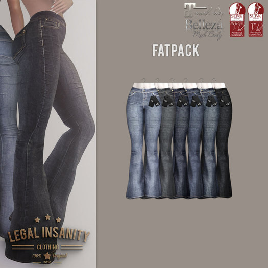 Legal Insanity - Cara flared jeans FATPACK
